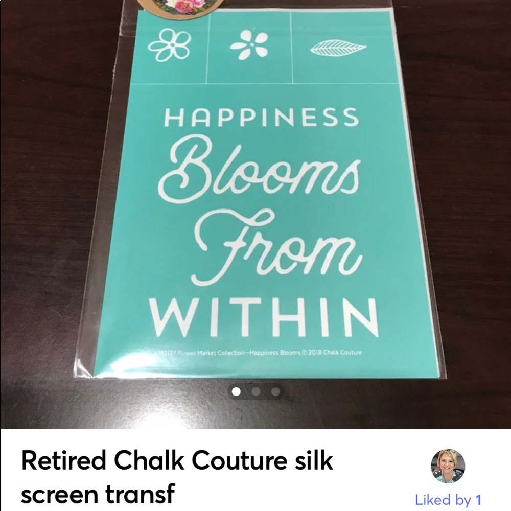 ♥️Retired Chalk Couture Silkscreen Transf